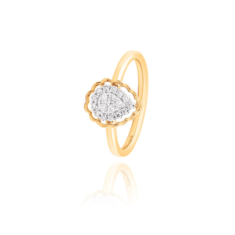 Graceful Drop Diamond Ring-Rings-ERG25K21