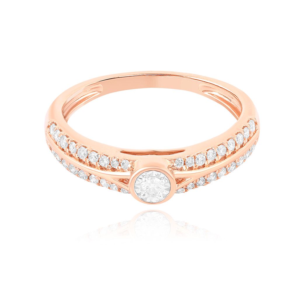 Classic Bloom Rose Gold Ring-Rings-ERG25K31