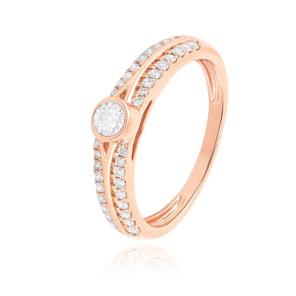 Classic Bloom Rose Gold Ring-Rings-ERG25K31