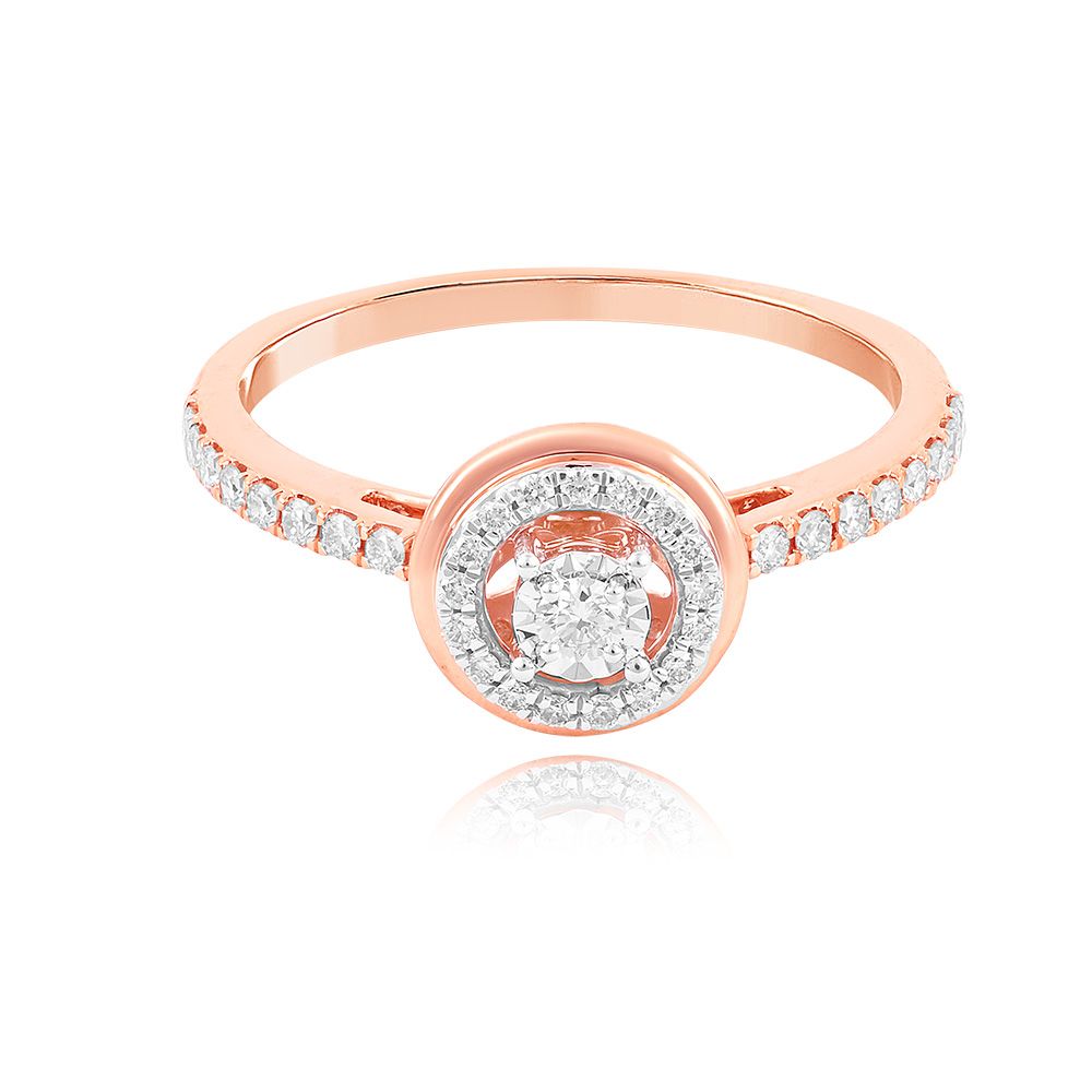 Swirl Glow Rose Gold Ring-Rings-ERG25K32