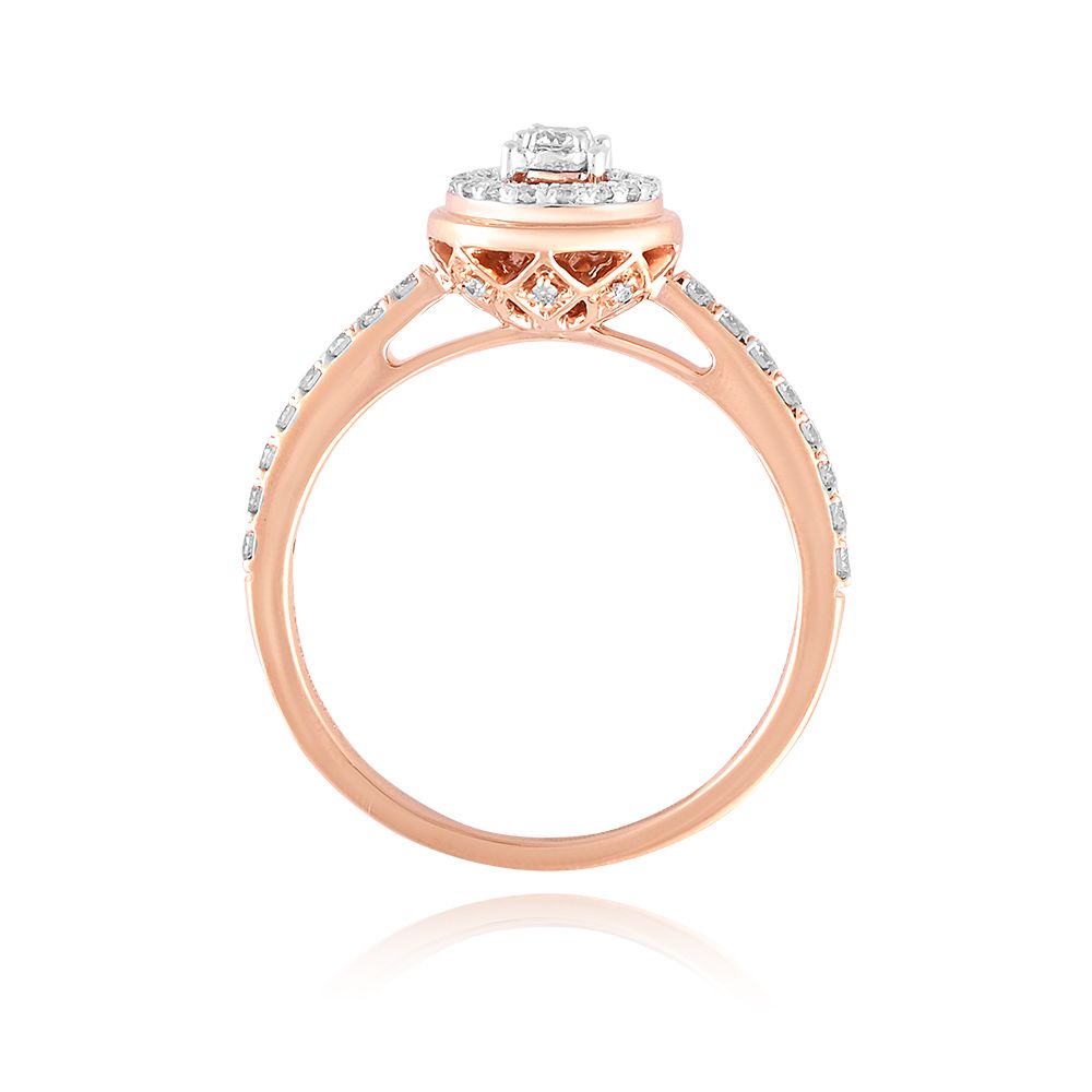 Swirl Glow Rose Gold Ring-Rings-ERG25K32