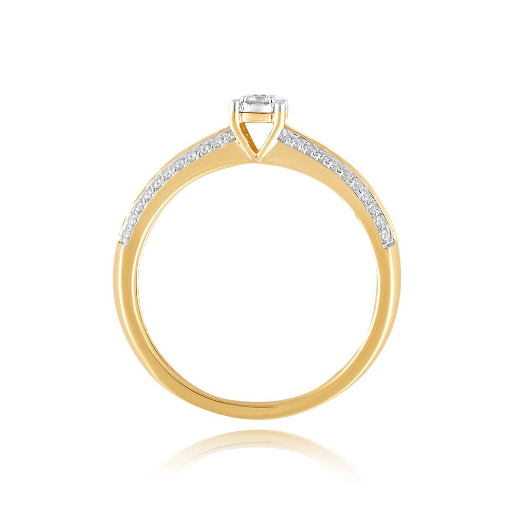 Spark Classic Yellow Gold Ring-Rings-ERG25K36