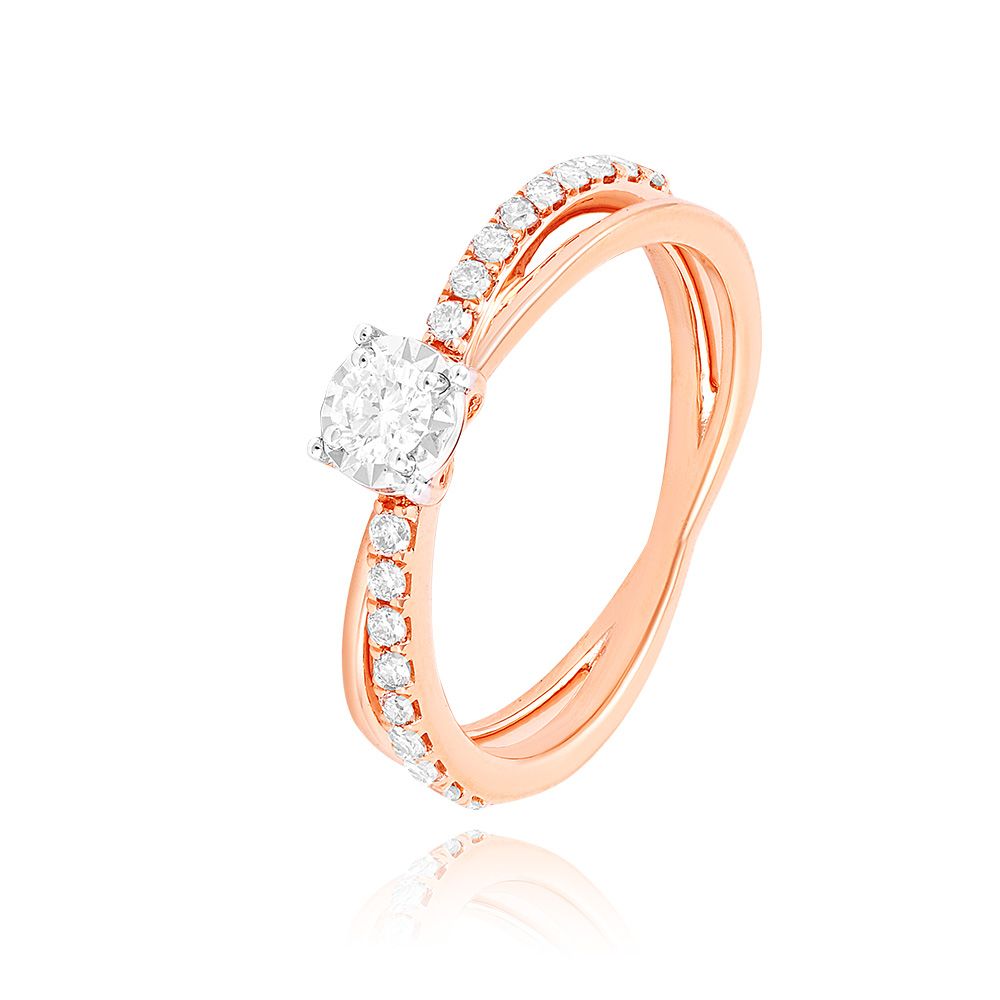 Bright Daily Rose Gold Womens Ring-Rings-ERG25K38