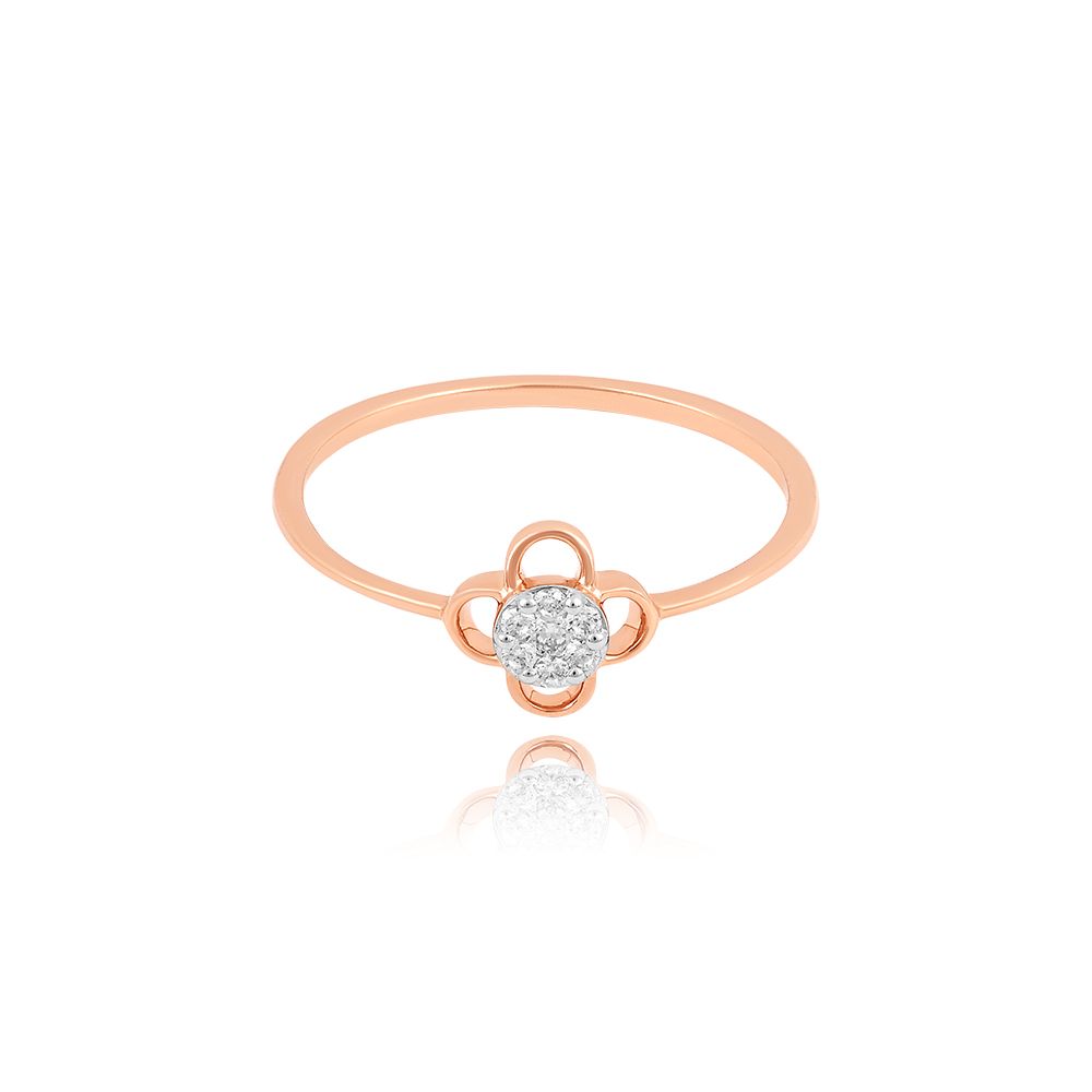 Clover Whisper Diamond Ring-Rings-ERG25K43
