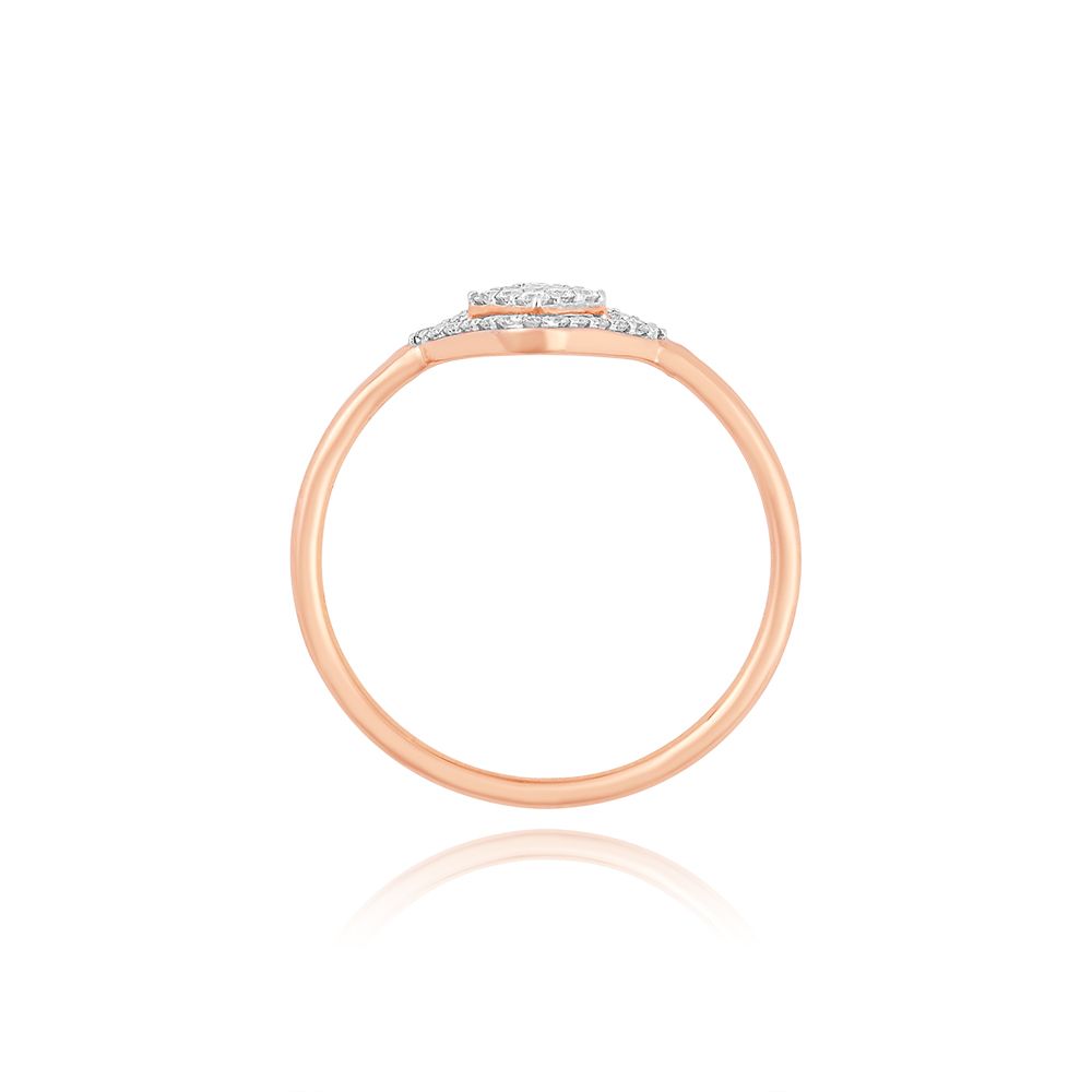 Radiant Frame Rose Gold Ring-Rings-ERG25K64