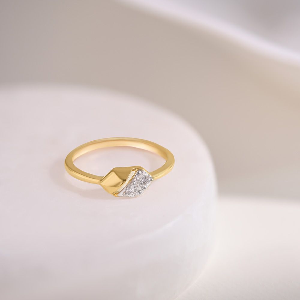 Versatile Everyday 9KT Yellow Gold Diamond Ring-Rings-ERG26K04