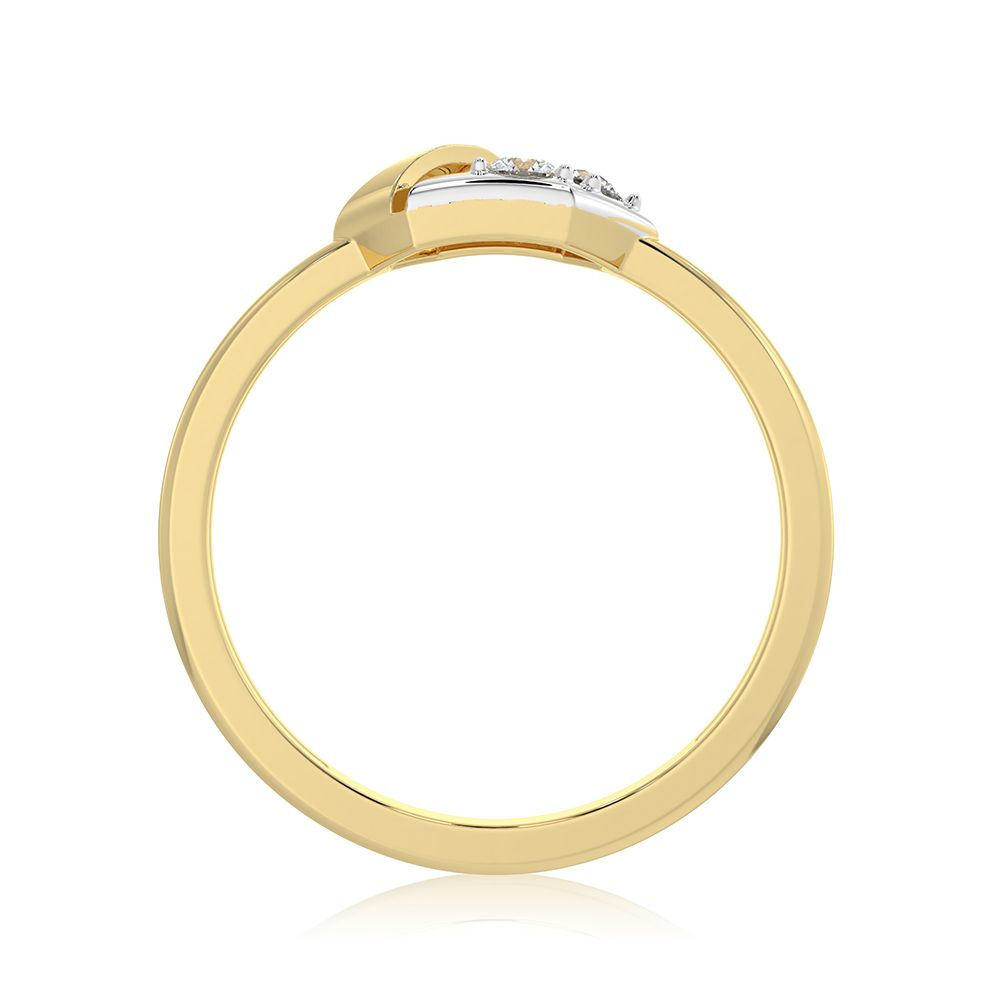 Versatile Everyday 9KT Yellow Gold Diamond Ring-Rings-ERG26K04