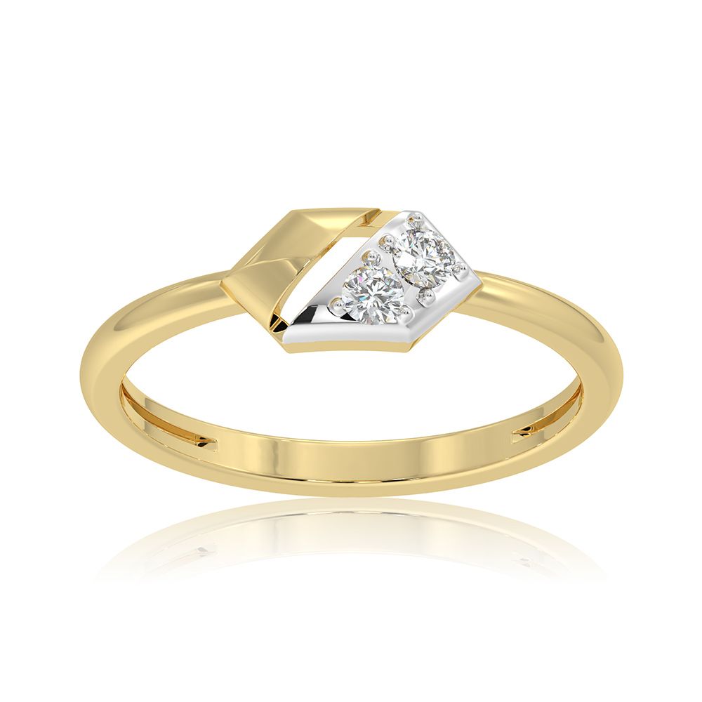 Versatile Everyday 9KT Yellow Gold Diamond Ring-Rings-ERG26K04