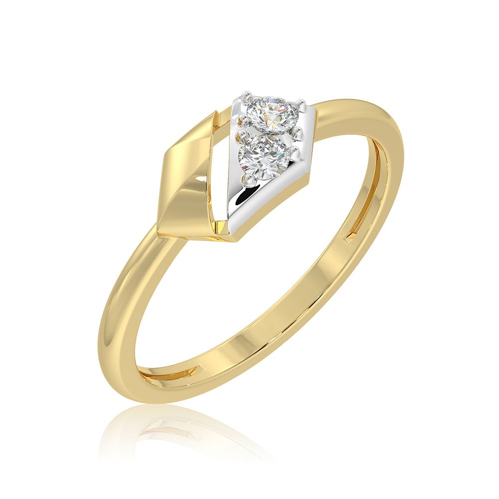 Versatile Everyday 9KT Yellow Gold Diamond Ring-Rings-ERG26K04