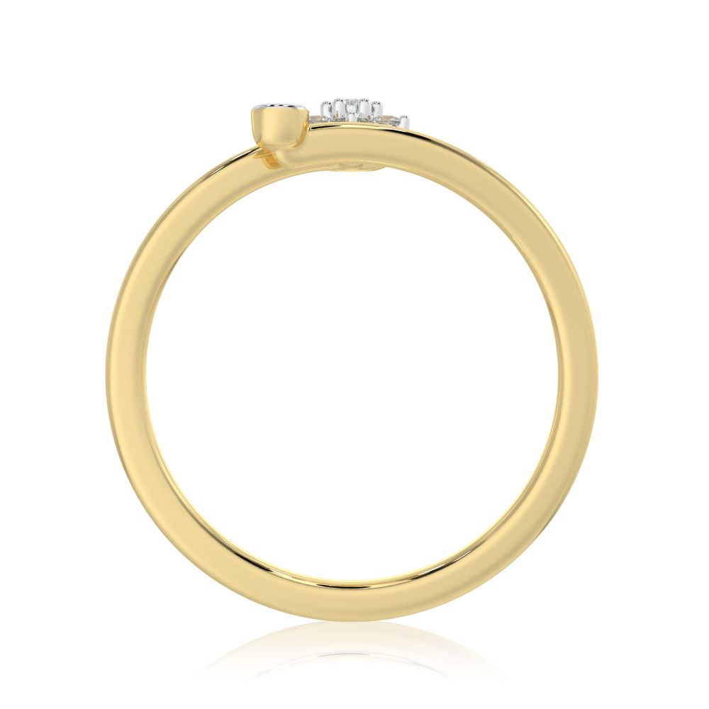 Infinity Grace 9KT Yellow Gold Diamond Ring-Rings-ERG26K26