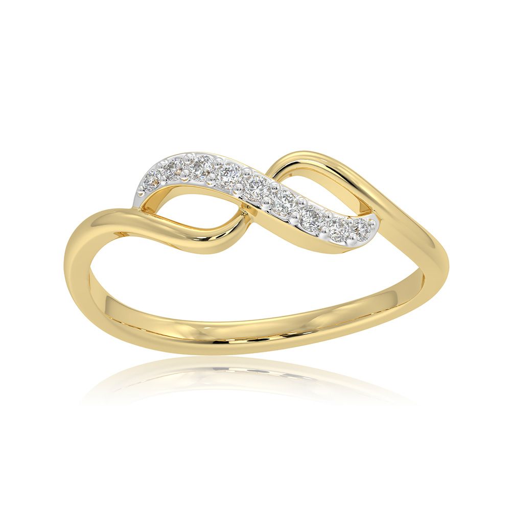 Timeless 9KT Yellow Gold Diamond Ring-Rings-ERG26K28