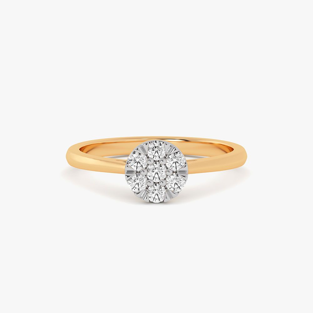 Classic Grace 14Kt Yellow Gold Diamond Ring-Rings-ERG26L15