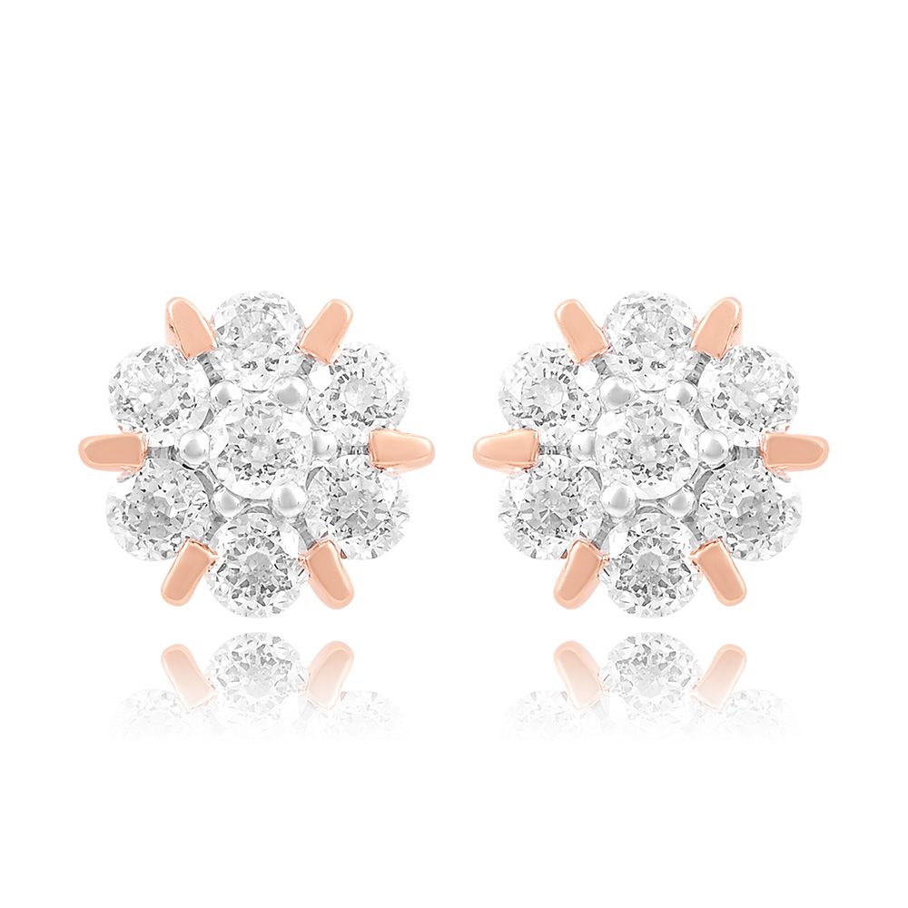 Floral Gleam Diamond Pendant-Pendants-FPS25E01-A300X0B