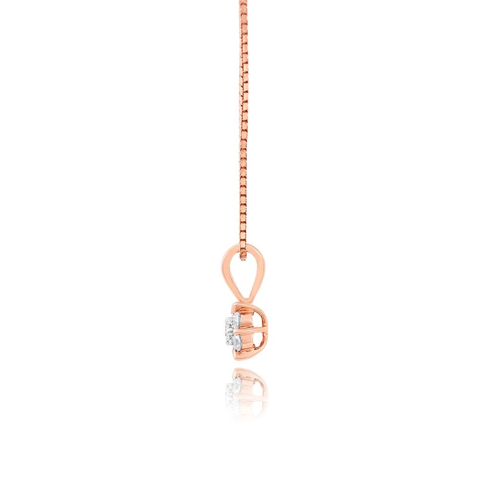 Floral Gleam Diamond Pendant-Pendants-FPS25E01-A300X0B
