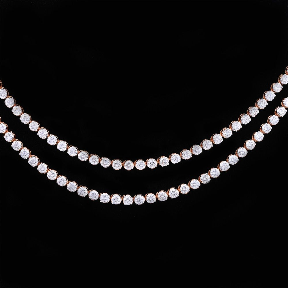 Stunning Casual 18kt Rose Gold Necklace Set-All Jewellery-FNS24A01-A300X0B