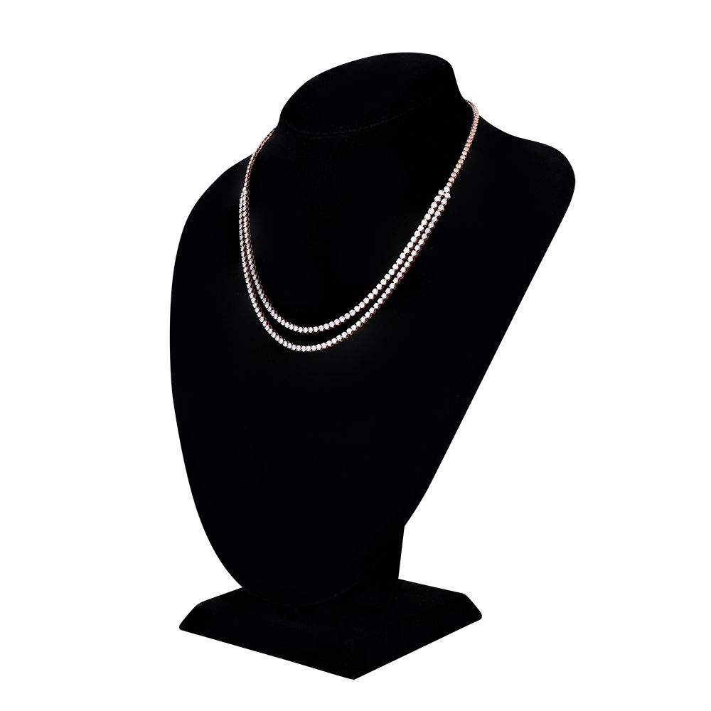 Stunning Casual 18kt Rose Gold Necklace Set-All Jewellery-FNS24A01-A300X0B