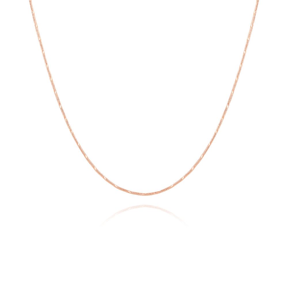 Smooth Rose Gold Neck Chain-Gold-GCH24Y04