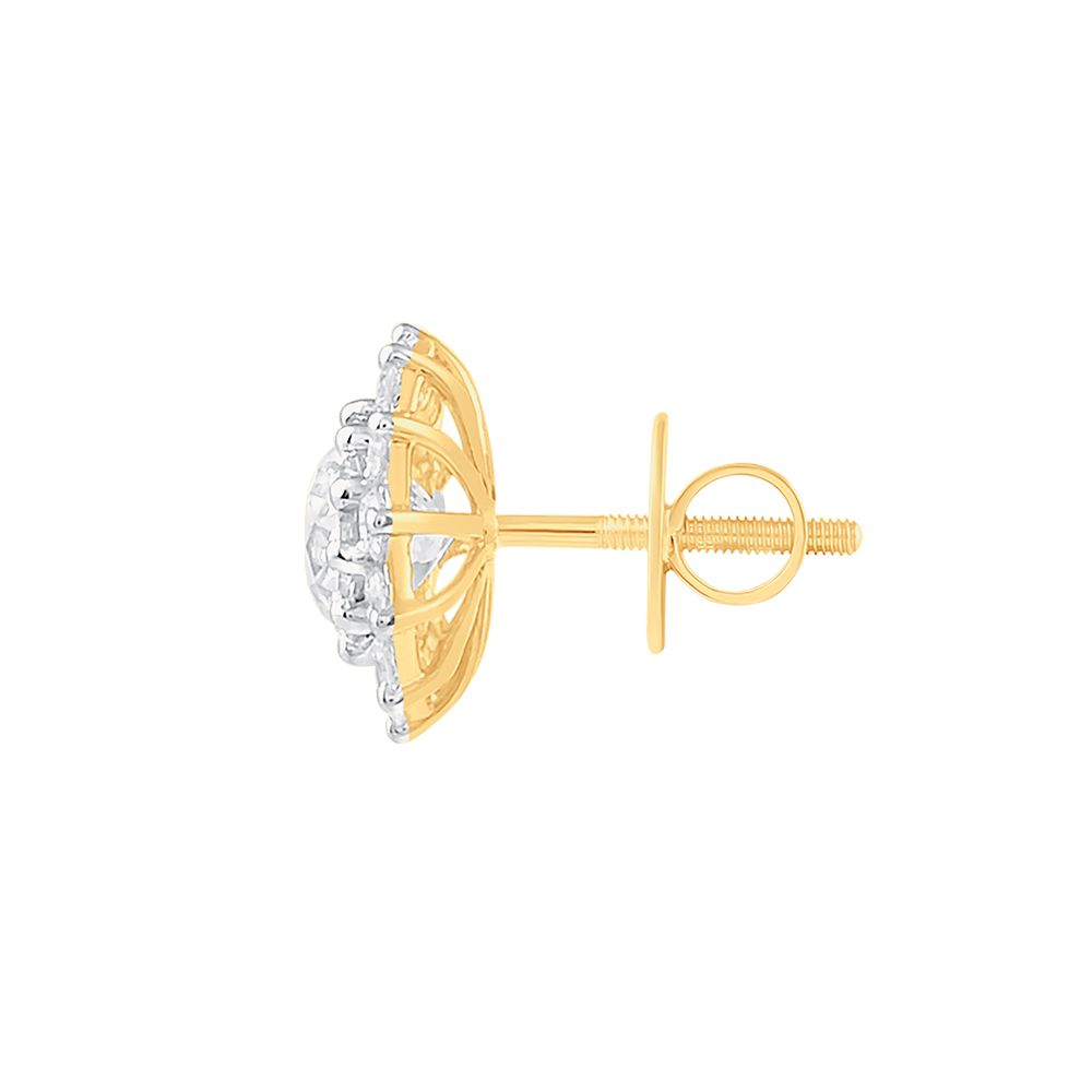 Sparkly Diamond and Yellow Gold Studs-Earrings-HER24I06-M300R0B