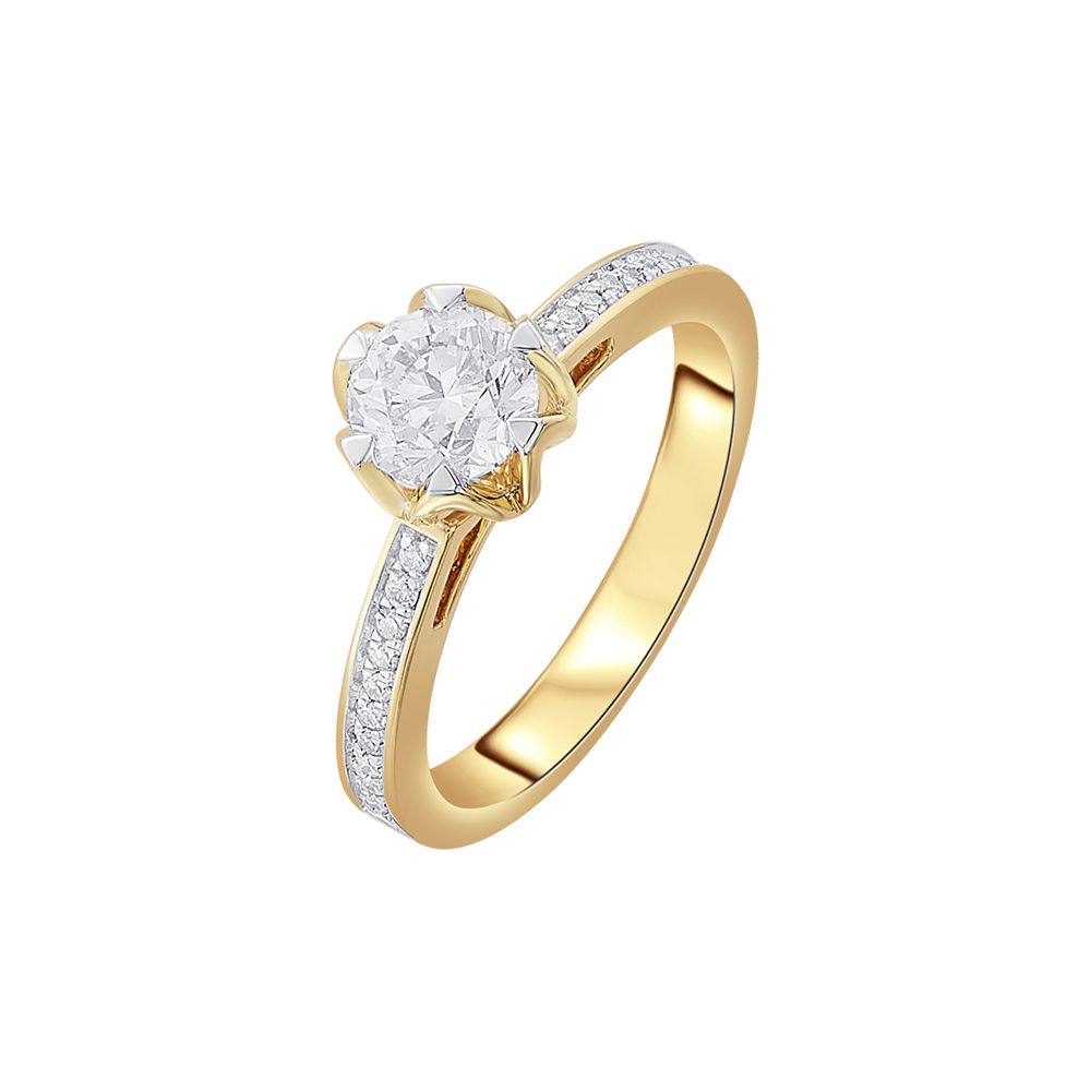 Breathtaking Diamond Solitaire Finger Ring-Rings-HRG23019