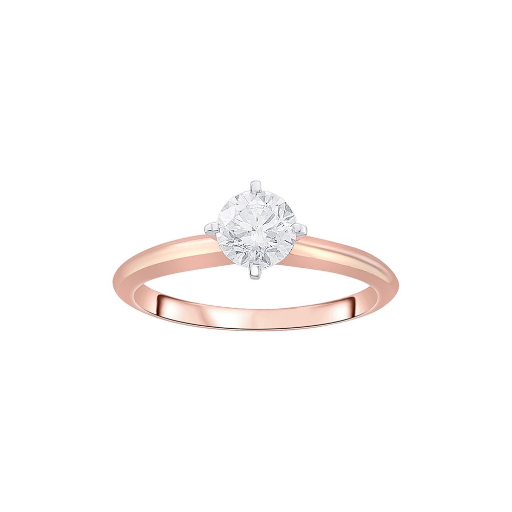 Sophisticated Solitaire Diamond Finger Ring-Rings-HRG23031