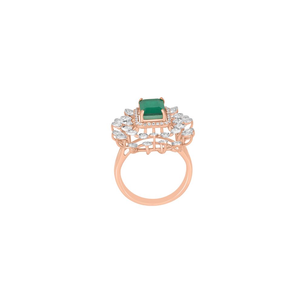 Emerald Enchantment Diamond Ring-Diamond-CRG23A27