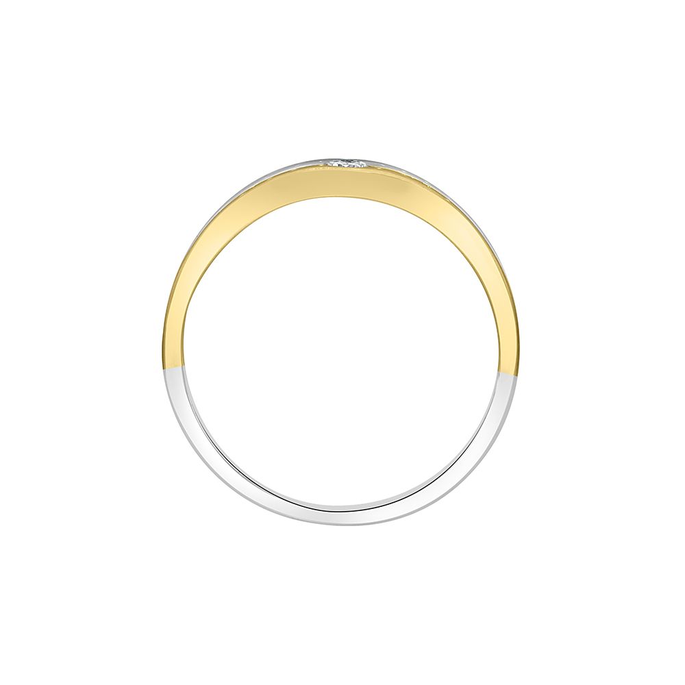 Mens Two-toned Artistic Finger Ring-Rings-MRG11040