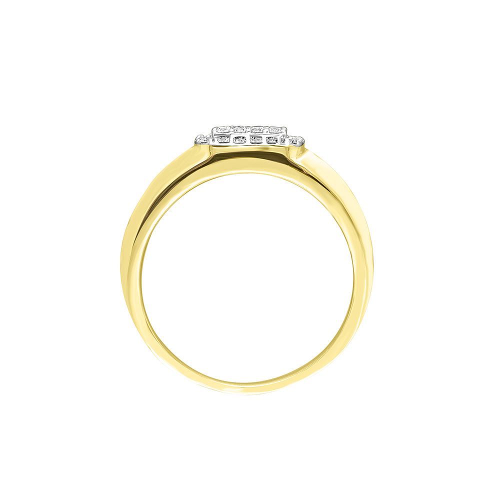 Mens Diamond Ring in 18KT Yellow Gold-Rings-MRG15045