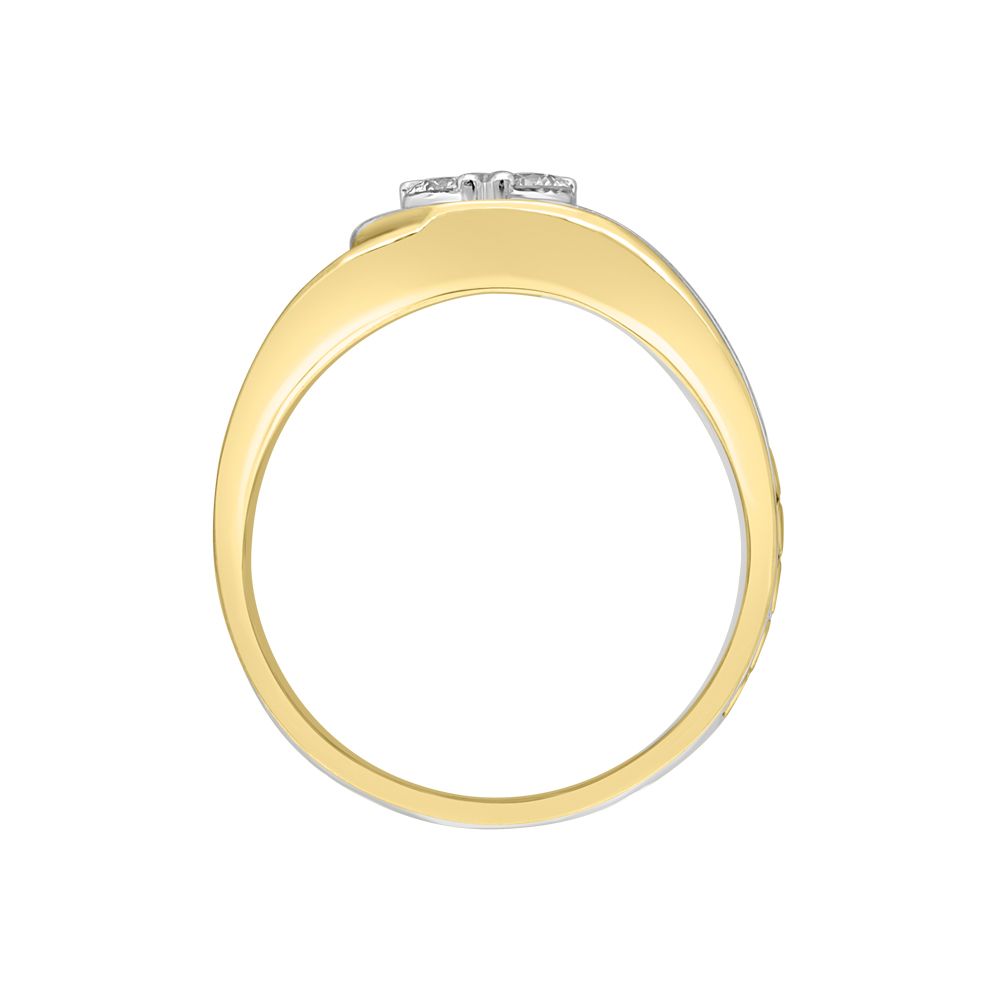 Mens Yellow Gold Finger Ring-Rings-MRG16001