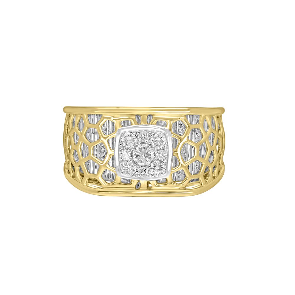 14KT Yellow Gold Finger Ring For Men-Rings-MRG16003