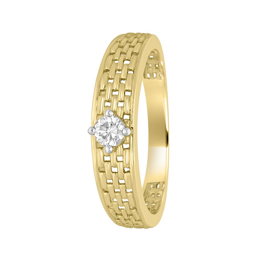 Stylish Diamond and Gold Ring For Men-Rings-MRG16021