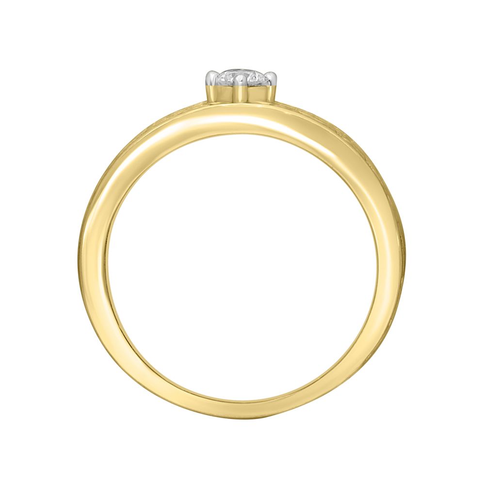 Stylish Diamond and Gold Ring For Men-Rings-MRG16021