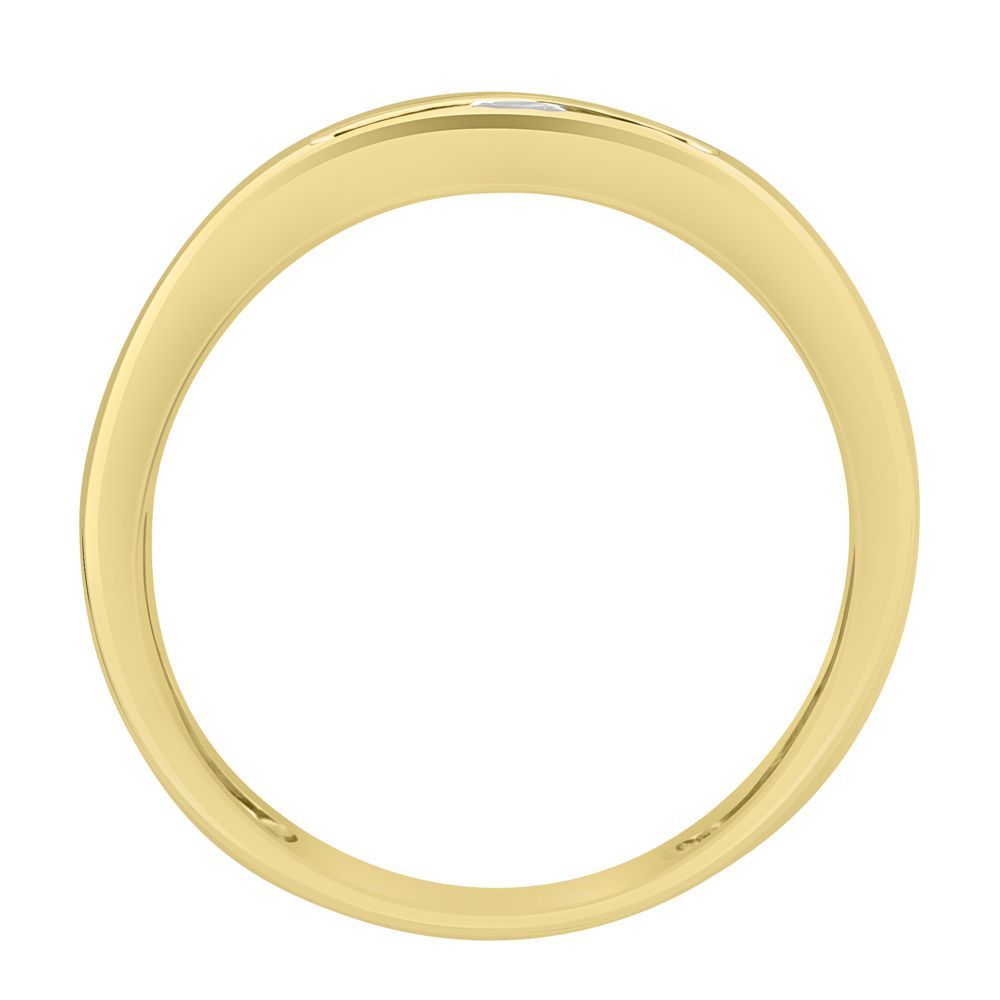 Subtle Diamond Crown Star Ring For Men-Rings-MRG16024