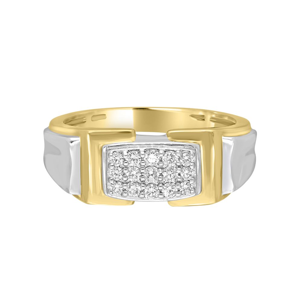 Minimalist 18KT Yellow Gold Ring For Men-Rings-MRG18004