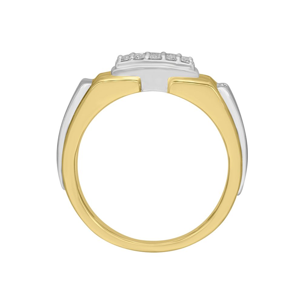 Minimalist 18KT Yellow Gold Ring For Men-Rings-MRG18004