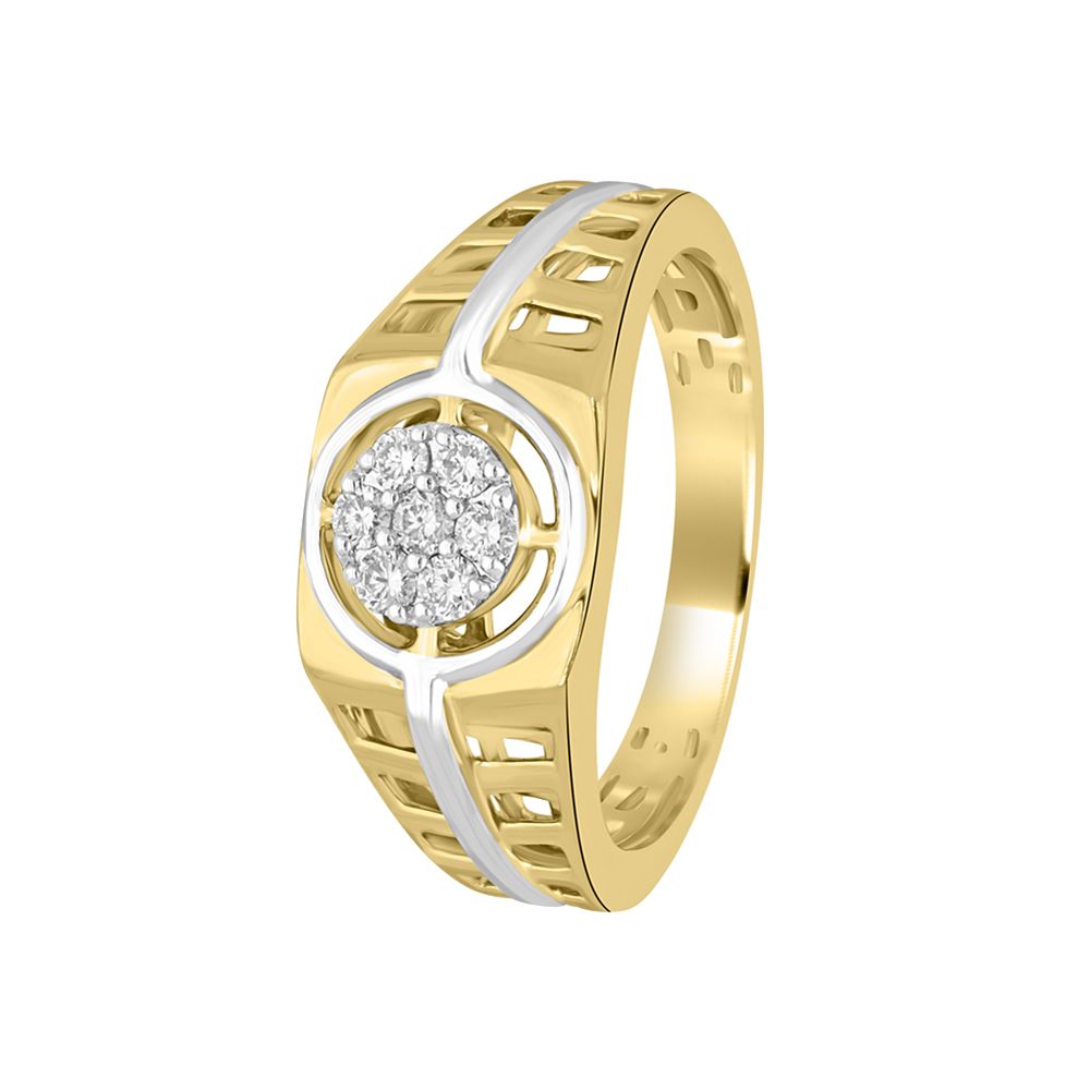 Elegant Finger Ring For Men in Yellow Gold-Rings-MRG18005