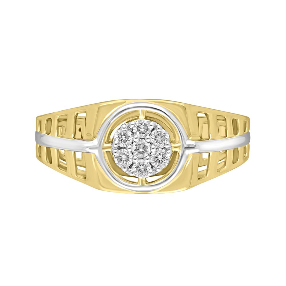 Elegant Finger Ring For Men in Yellow Gold-Rings-MRG18005