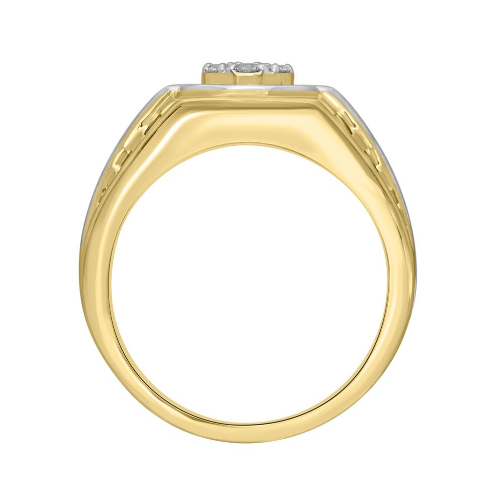 Elegant Finger Ring For Men in Yellow Gold-Rings-MRG18005