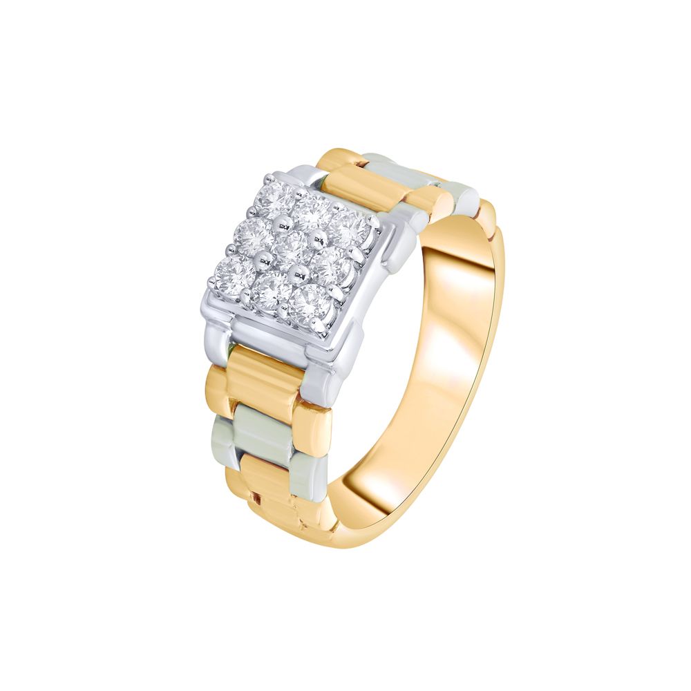 Diamond Ring For Men in 18KT Gold-Rings-MRG19002