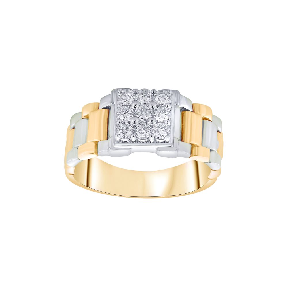 Diamond Ring For Men in 18KT Gold-Rings-MRG19002
