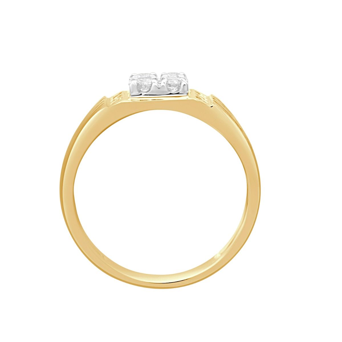 Mens Structured Diamond Ring -Rings-MRG20005