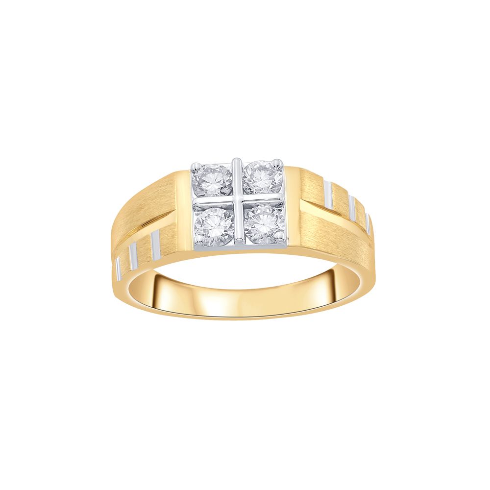 Modern Diamond Finger Ring For Men-Rings-MRG20007