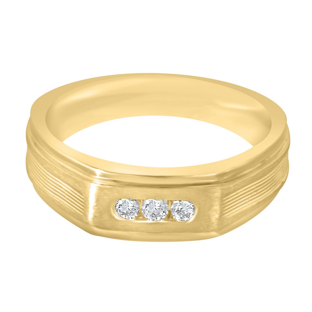 18Kt Yellow Gold Mens Ring-Rings-MRG20011
