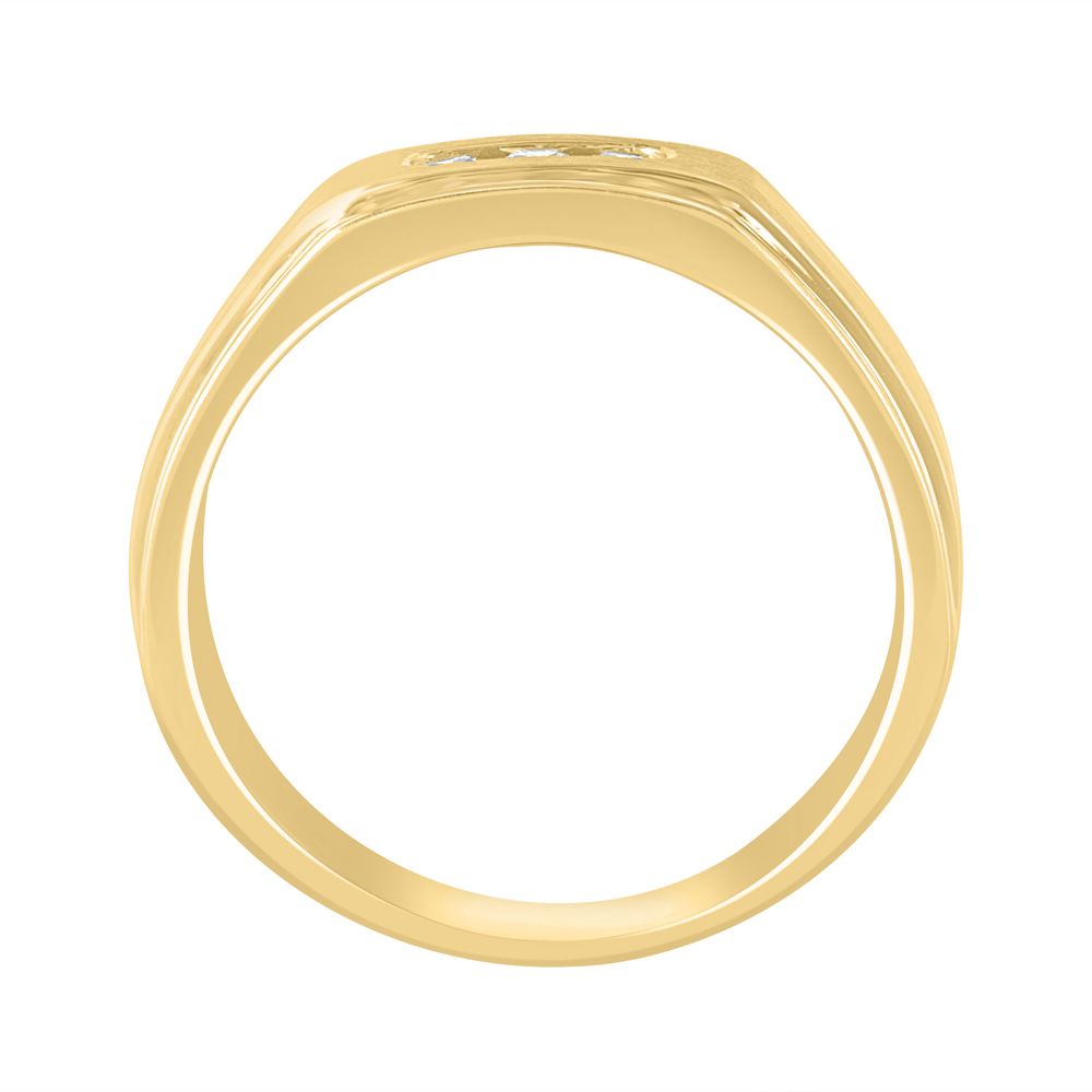 18Kt Yellow Gold Mens Ring-Rings-MRG20011
