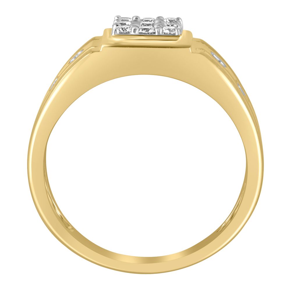 Stately 18Kt Yellow Gold Mens Ring-Rings-MRG20015