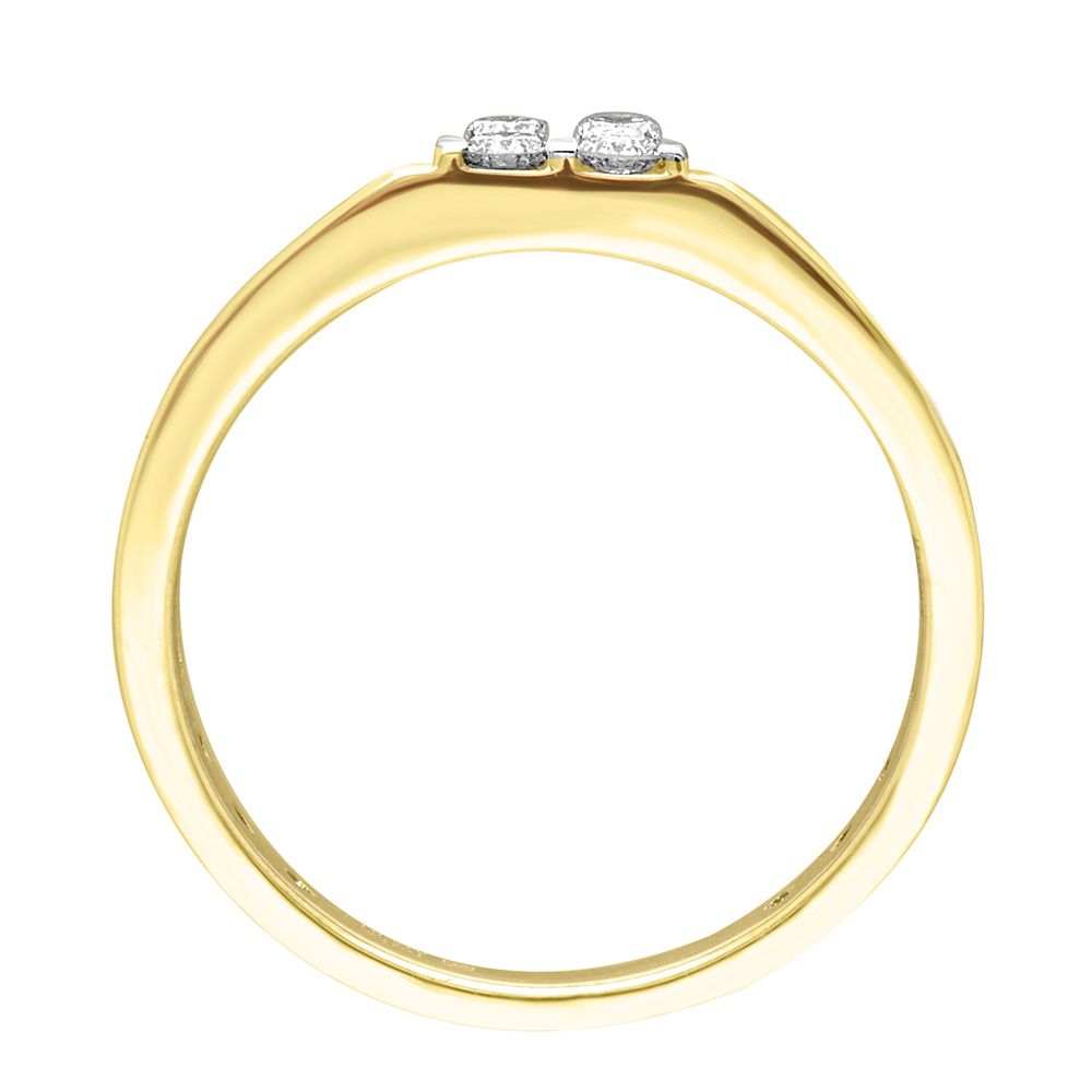 Artistic Mens 14KT Yellow Gold Ring-Rings-MRG22001