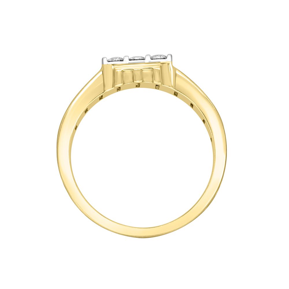 Square Diamond Finger Ring For Men-Rings-MRG22002-D200RNB