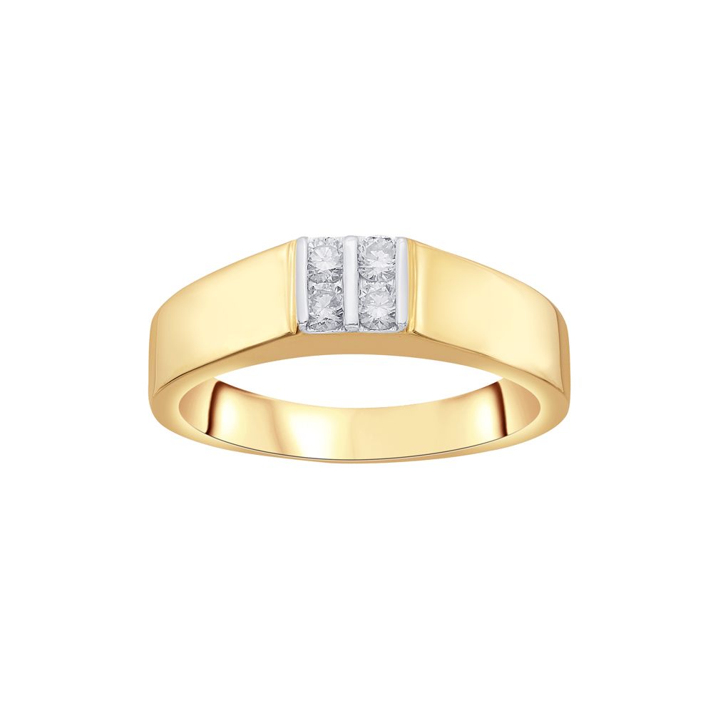 Mens 14KT Yellow Gold Ring-Rings-MRG22007