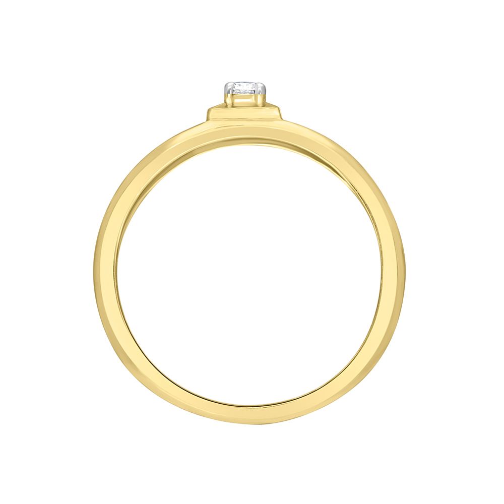 Elegant Finger Ring For Men in Yellow Gold-Rings-MRG22016