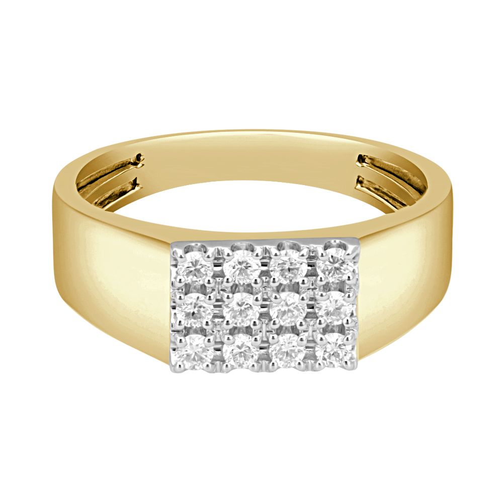 Square Design Finger Ring for Men-Rings-MRG22020