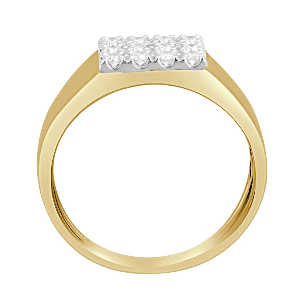 Square Design Finger Ring for Men-Rings-MRG22020